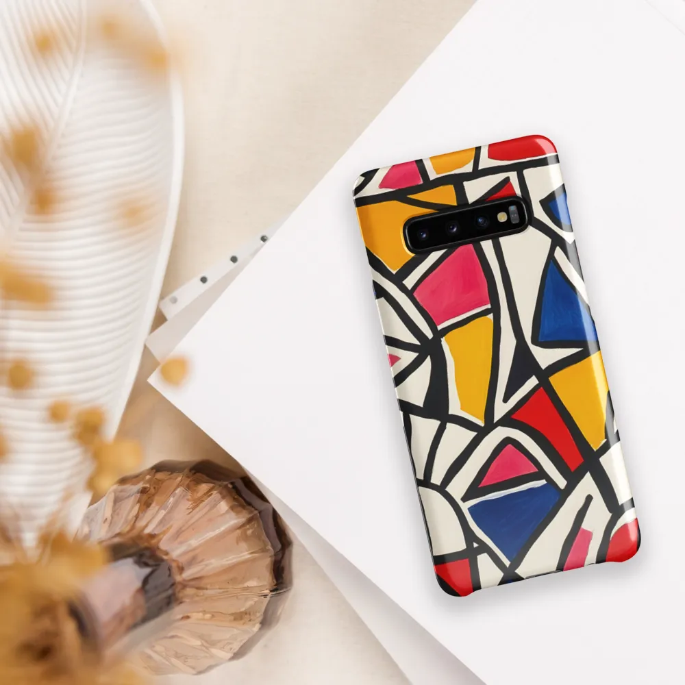 Vibrant Geometric Harmony | Phone Case |  S10 Plus | Snap Case | Glossy