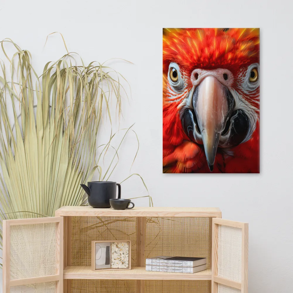 The Fiery Gaze of the Parrot