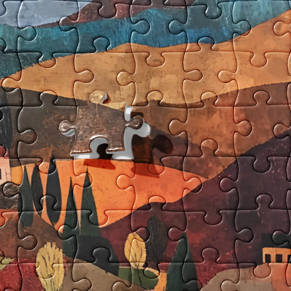 Harmony in Colorful Hills | Jigsaw Puzzle | 520 pieces