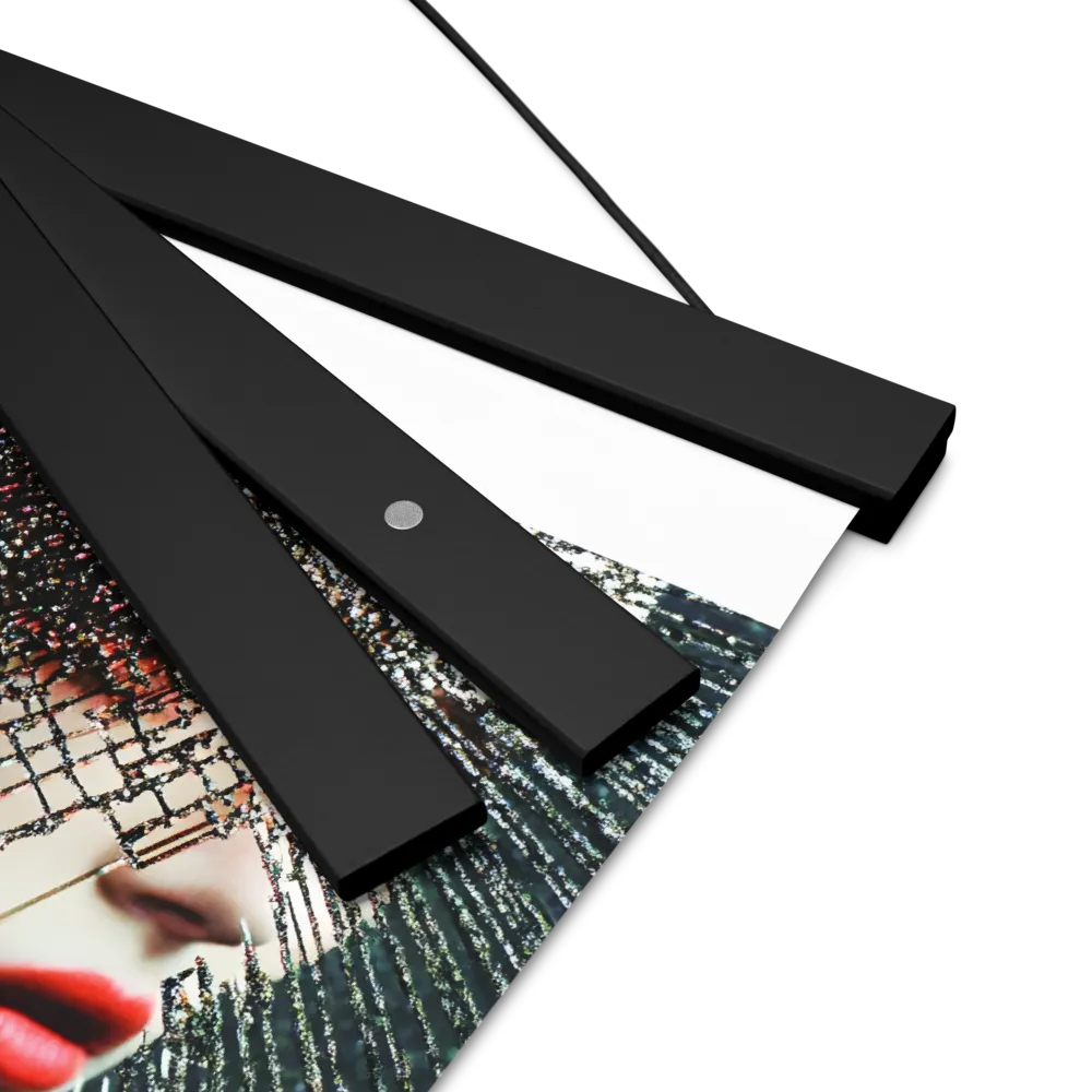 Fractured Identity | Poster With Black Wood Hanger | 8″×10″