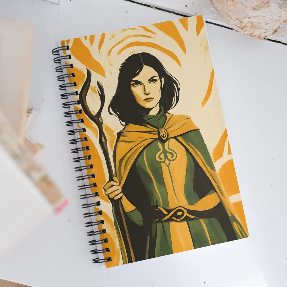 Sorceress of the Orange Realm | Spiral Notebook