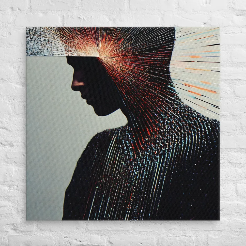 Radiant Reflection: An Abstract Journey of Thought | Canvas | 37″×37″