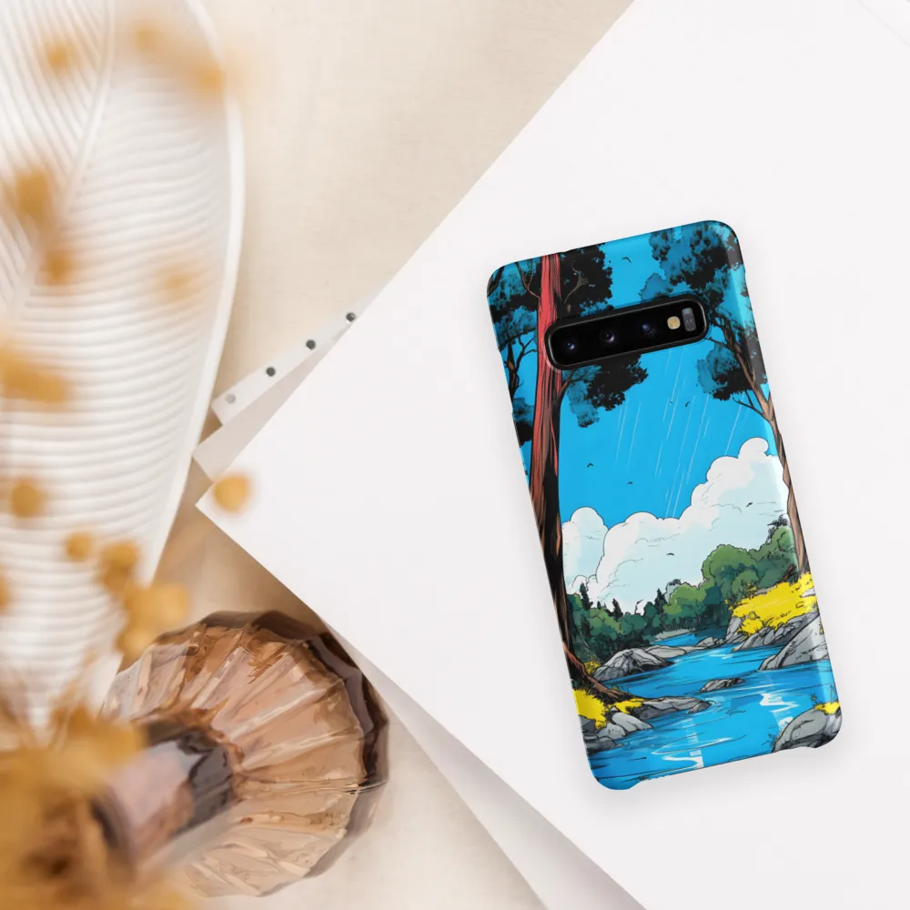 Tranquil River in a Comic Landscape