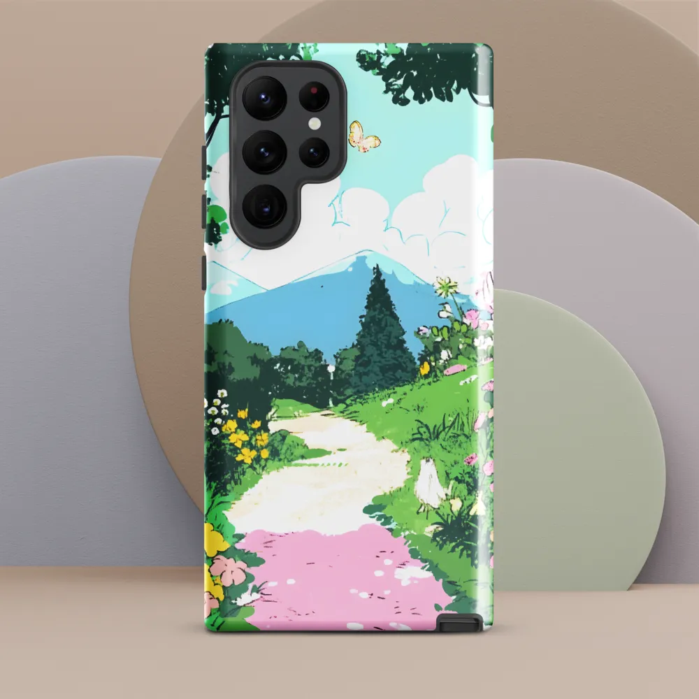 A Serene Journey Through Nature | Phone Case |  S22 Ultra | Tough Case | Glossy