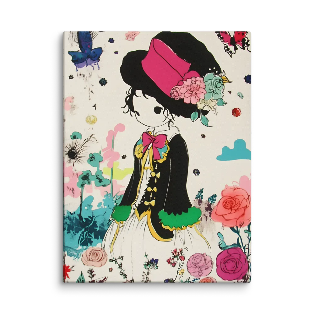 Whimsical Garden Reverie | Canvas | 30″×40″