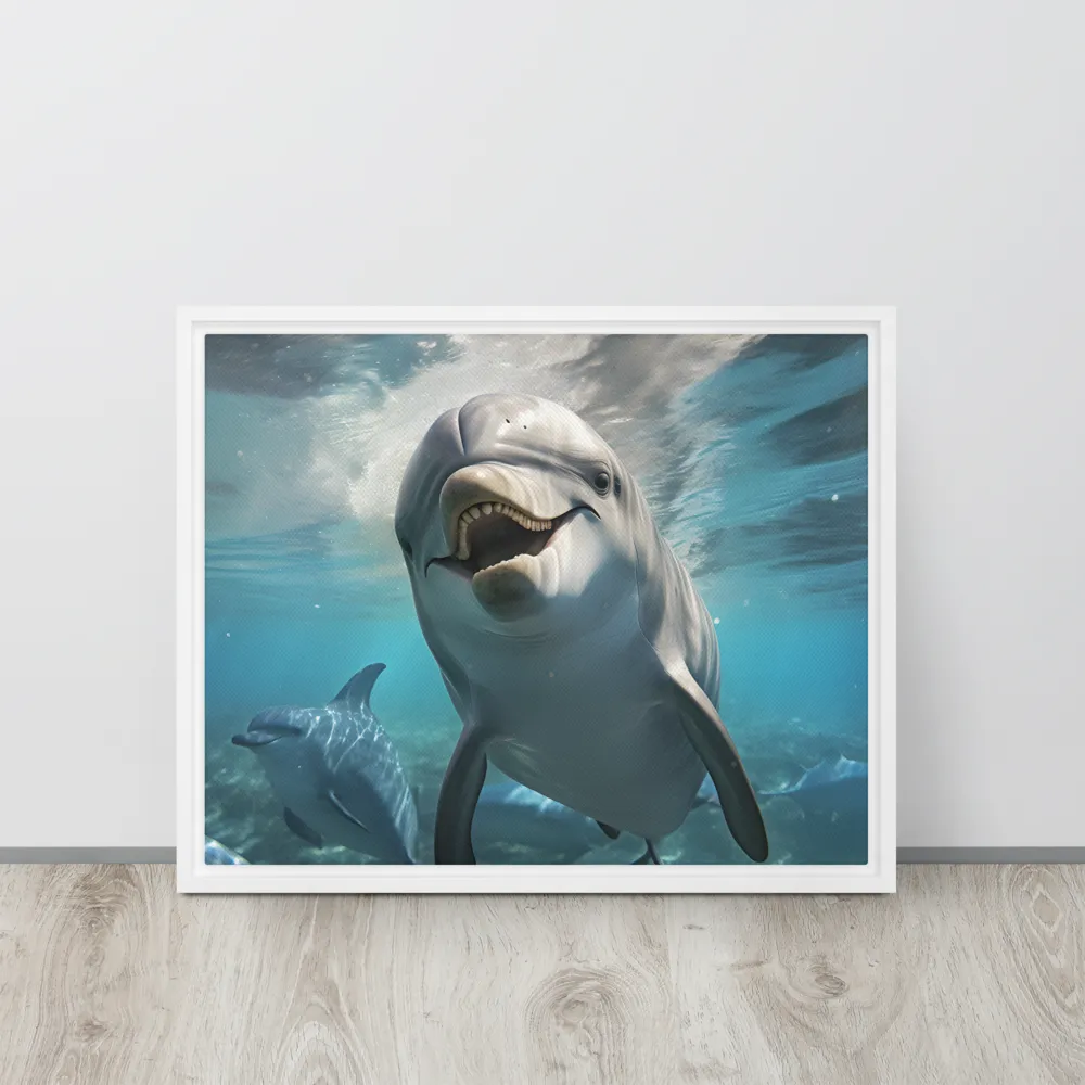 Beneath the Waves: A Dolphin's Dance