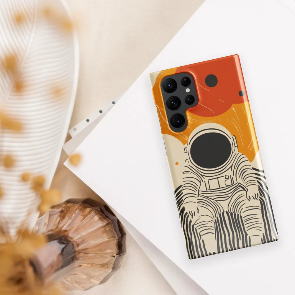 Astronaut in Cosmic Thoughts | Phone Case |  S22 Ultra | Snap Case | Glossy