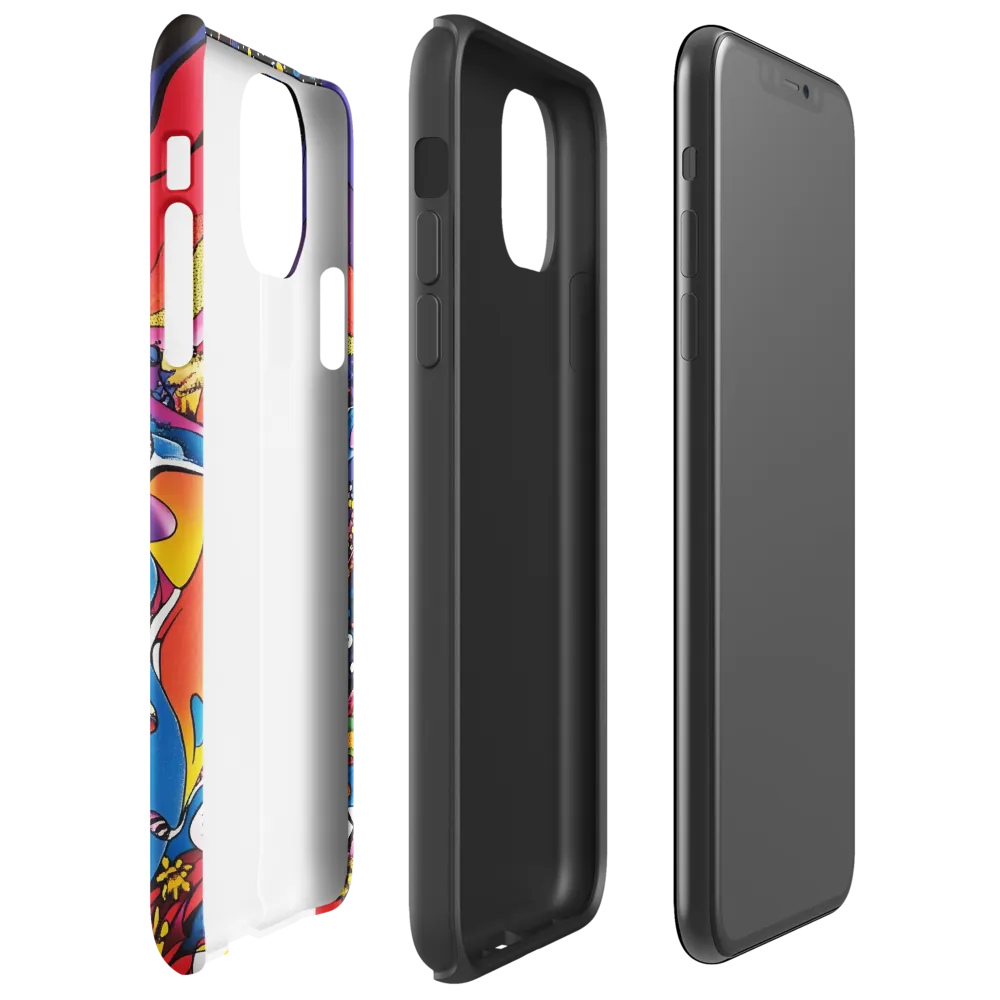 Whimsical Chaos: A Psychedelic Journey | Phone Case |  11 Pro Max | Tough Case | Glossy