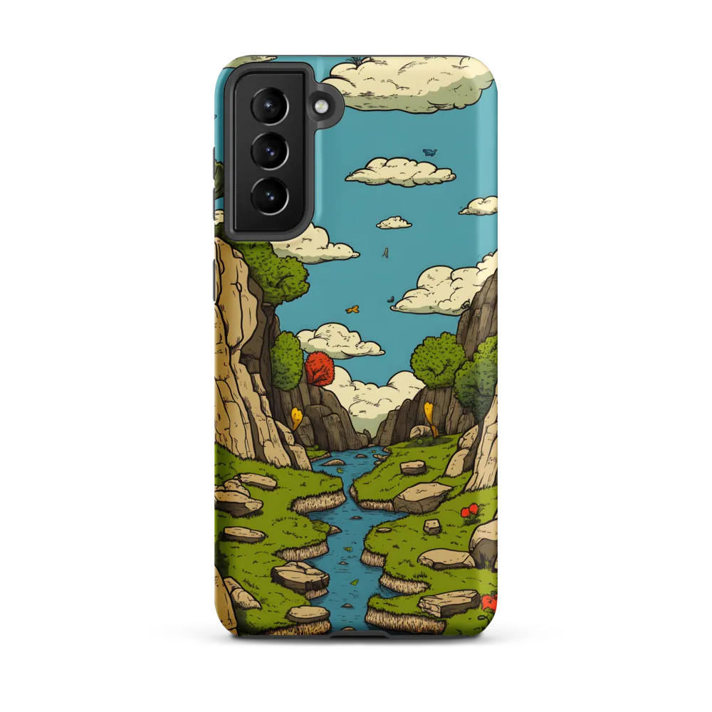 Whimsical Serenity: A Canyon Landscape