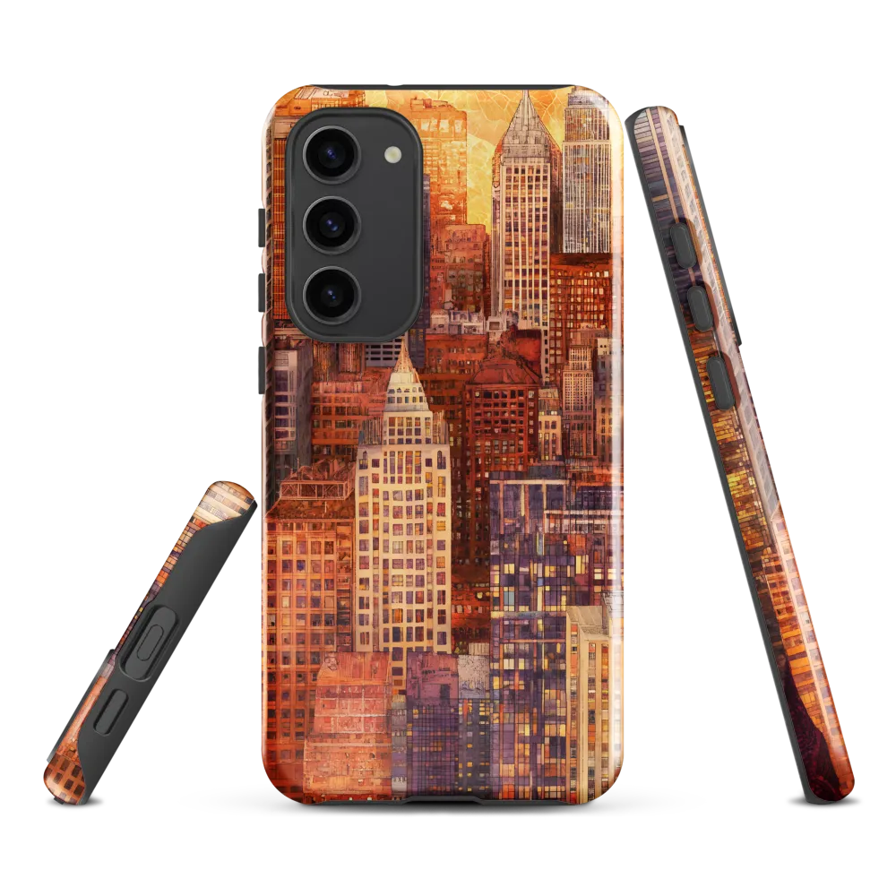 Golden Hour Over the City | Phone Case |  S23 Plus | Tough Case | Glossy