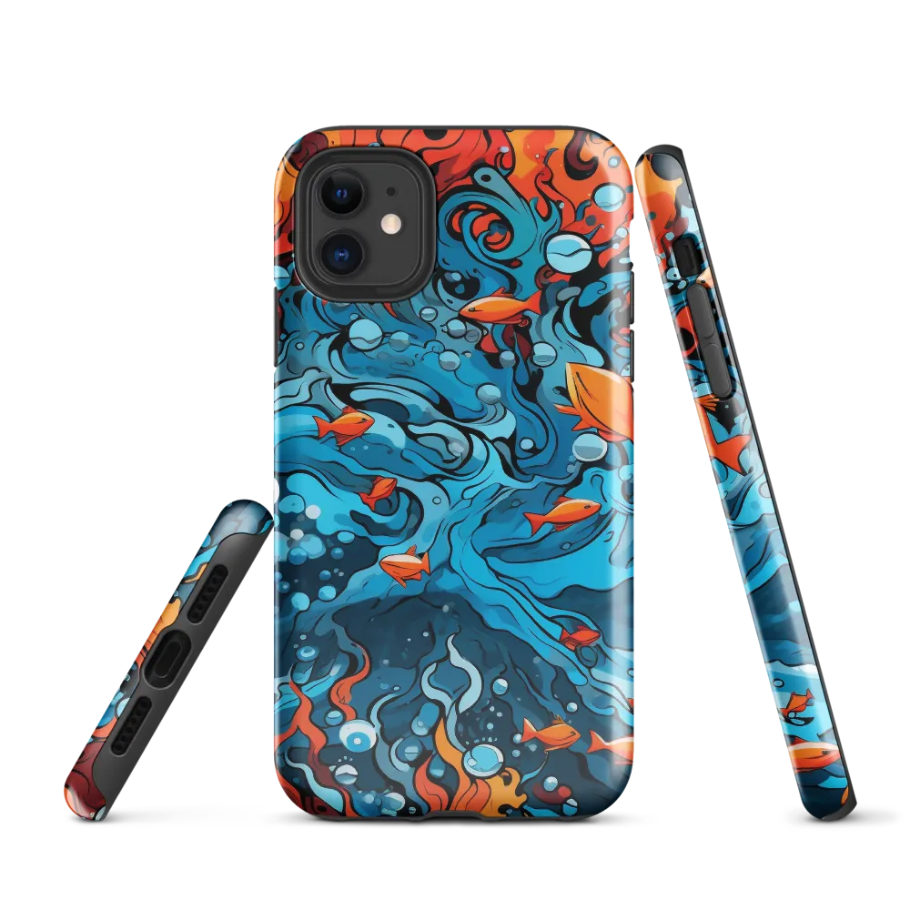 Fluid Harmony: Ocean and Flames