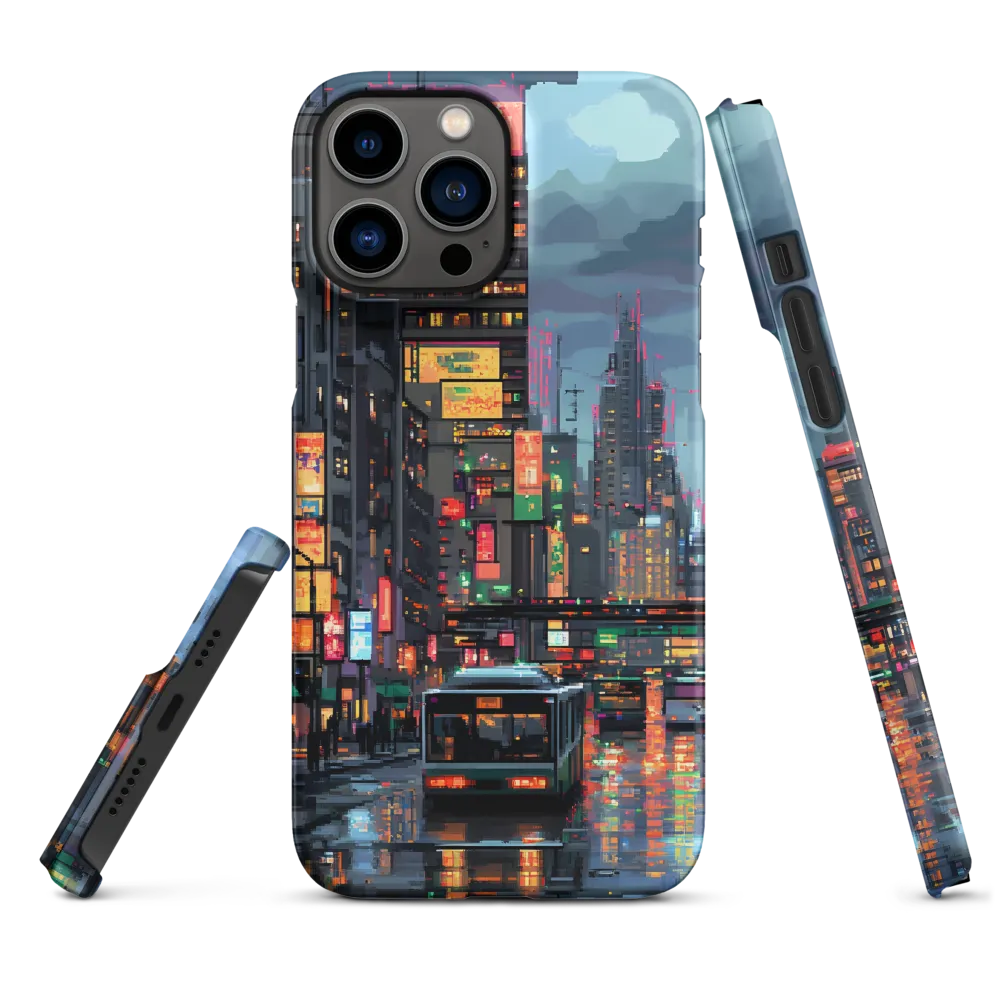 Neon Dreams: A Pixelated Urban Night