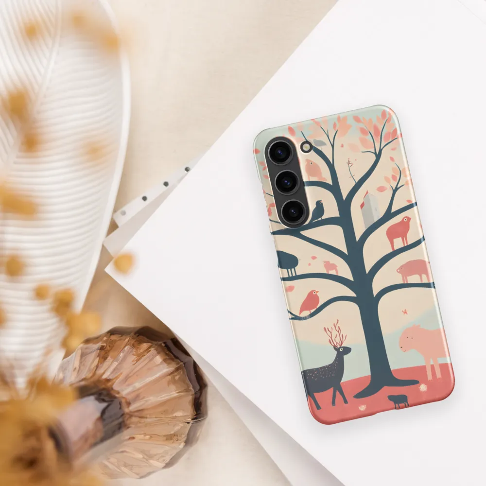 Whimsical Tree with Playful Creatures