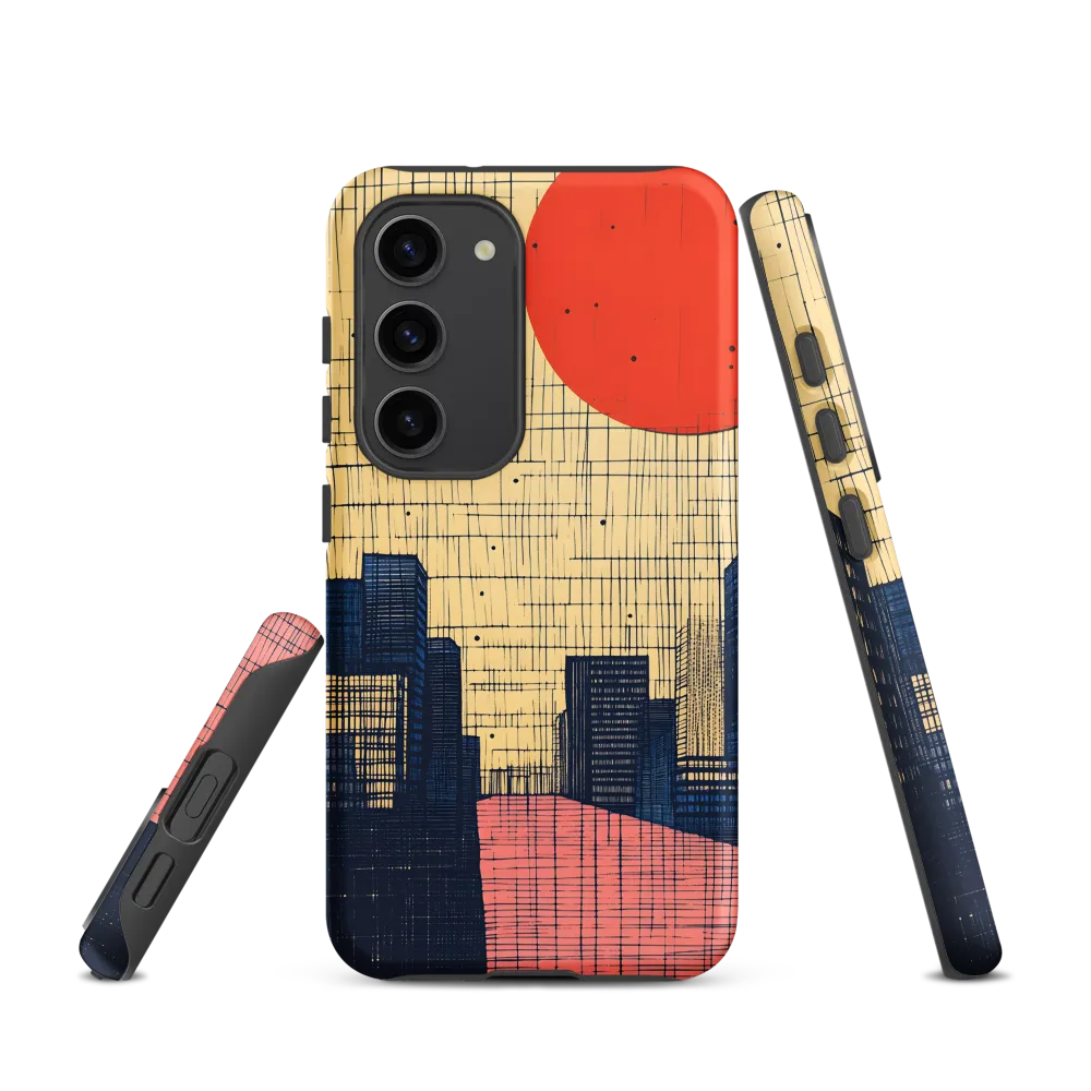 Urban Echoes: A Minimalist Cityscape