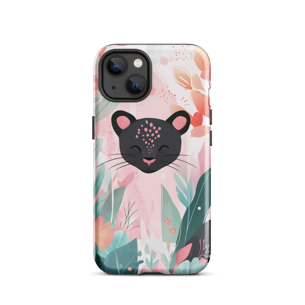 Whimsical Panther in Bloom