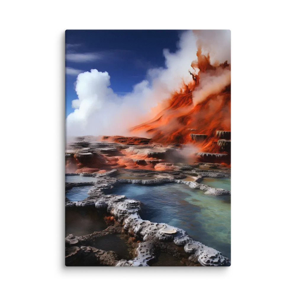 Nature's Fury: The Volcano's Expression | Canvas | 28″×40″