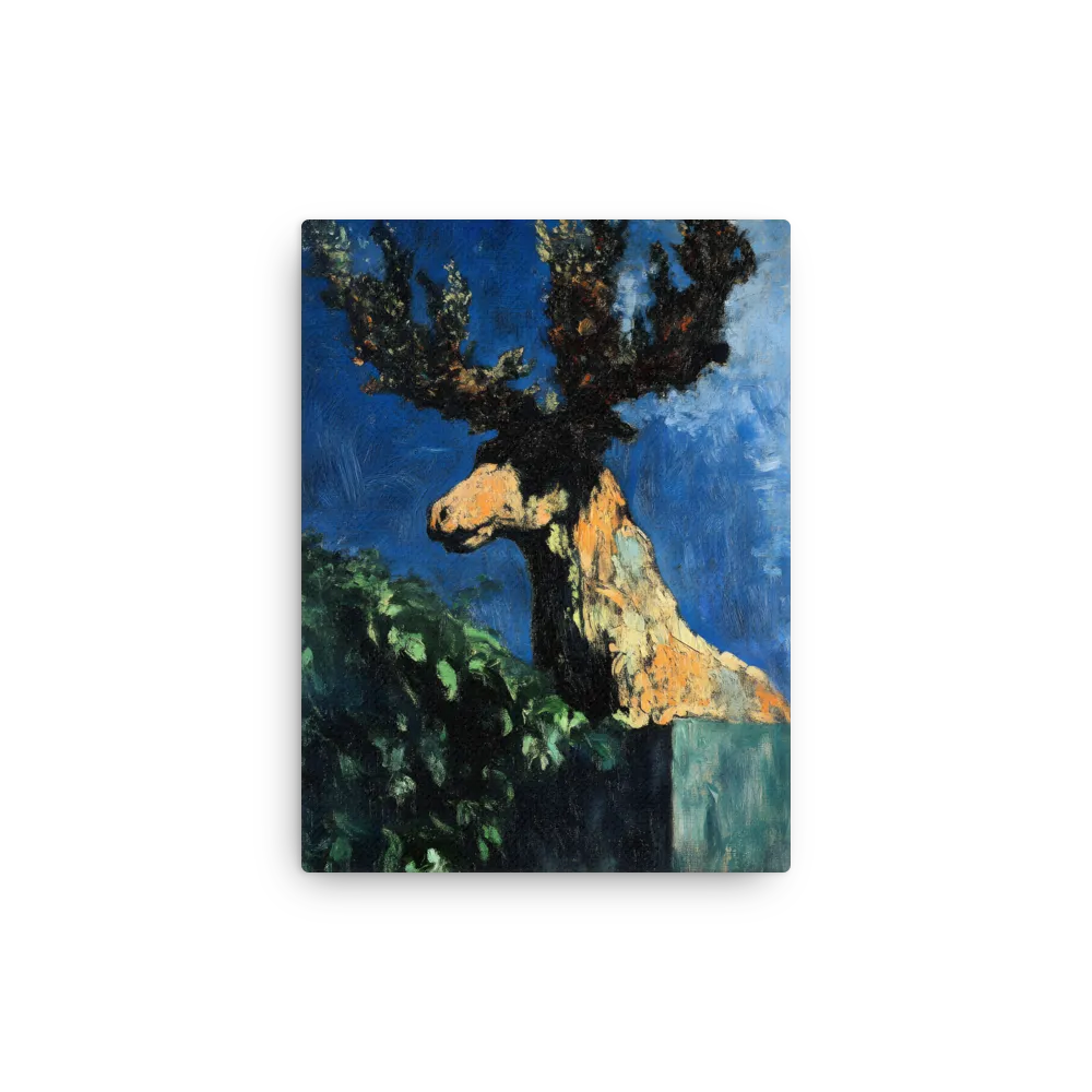 The Majestic Deer in Nature | Thin Canvas | 9″×12″