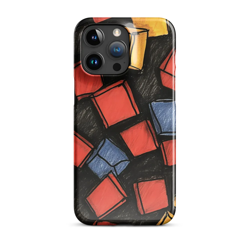 Vibrant Geometry in Motion | Phone Case |  15 Pro Max | Snap Case | Glossy