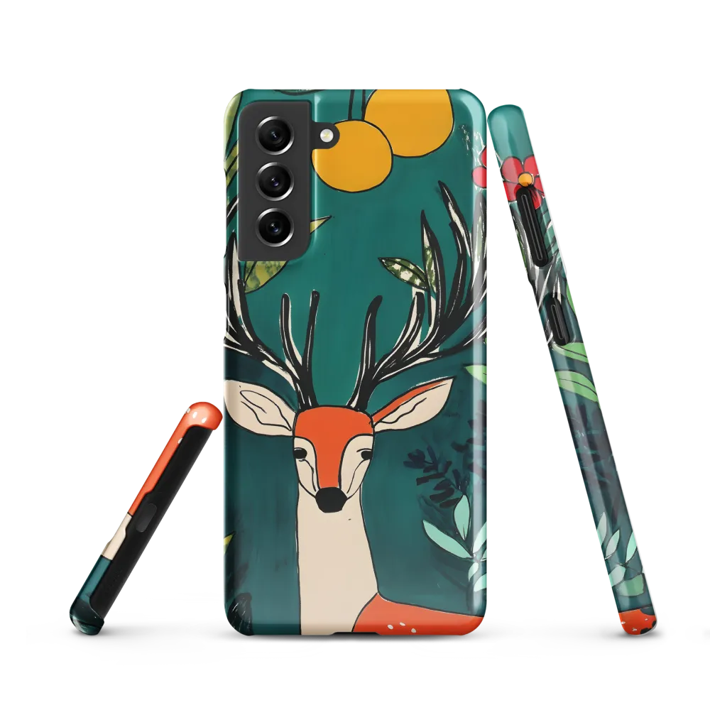 Nature's Embrace: The Majestic Deer | Phone Case |  S21 | Snap Case | Glossy