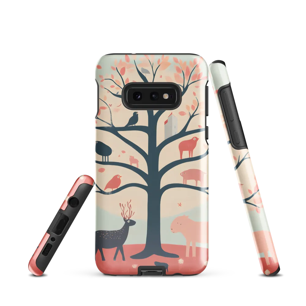 Whimsical Tree with Playful Creatures