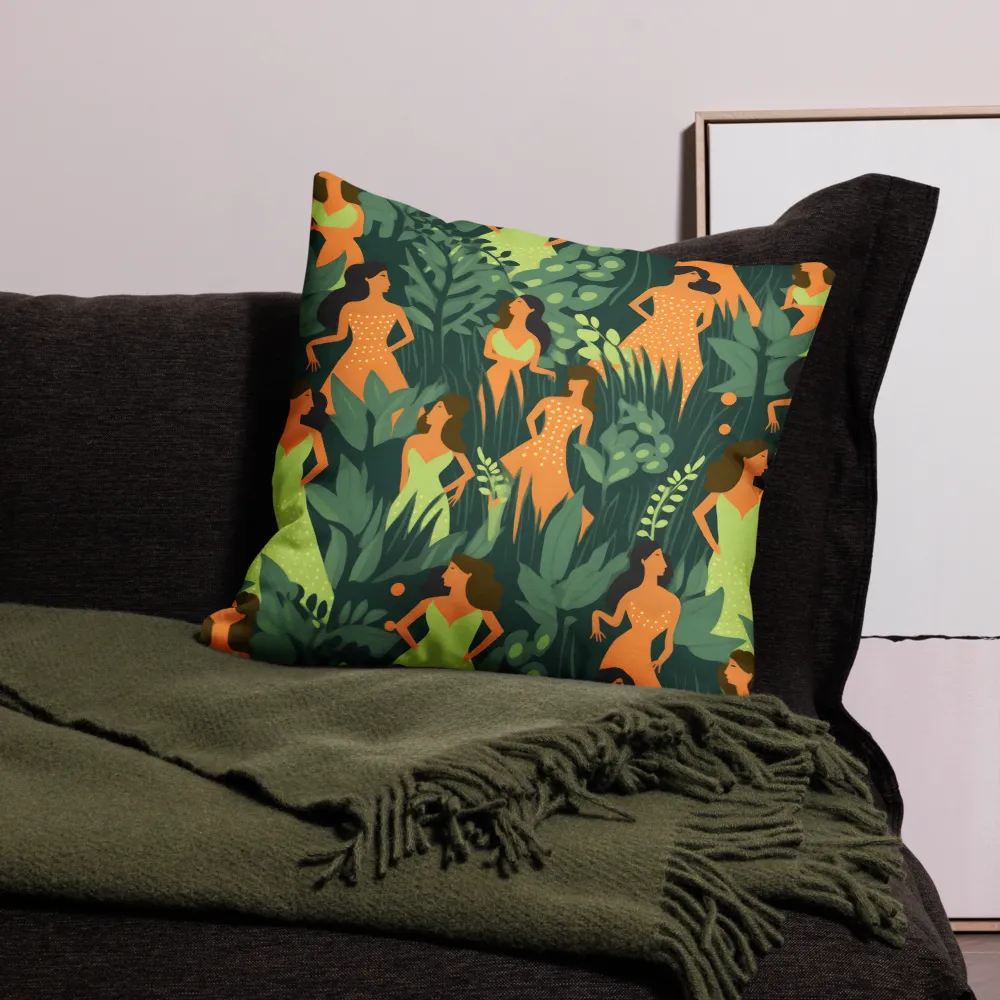 Playful Harmony in Patterns | Pillow Case | 22″×22″