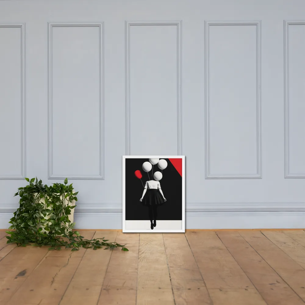 Suspended in Mystery | Poster with White Frame | 16″×20″