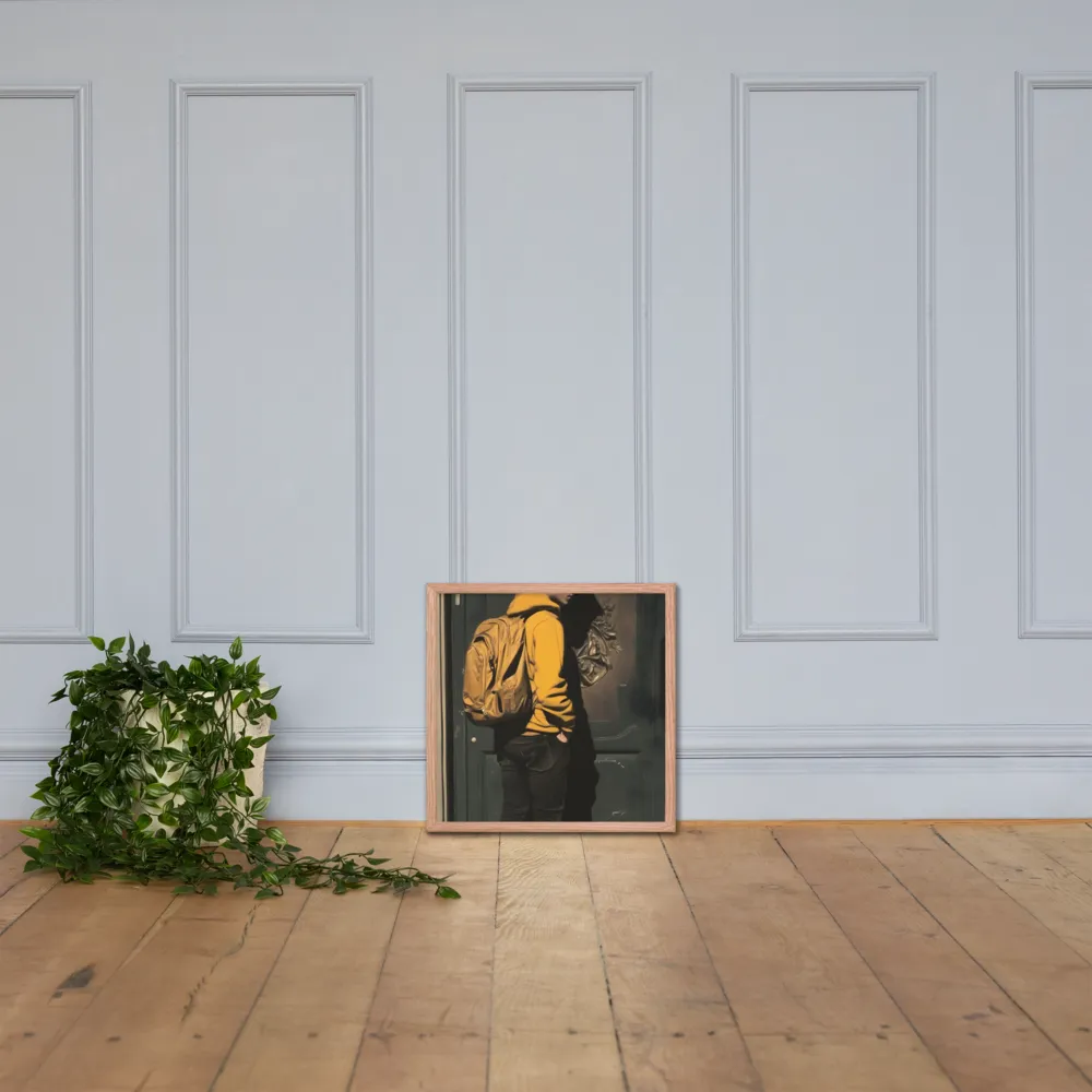 Silent Reflection | Poster with Red oak Frame | 18″×18″