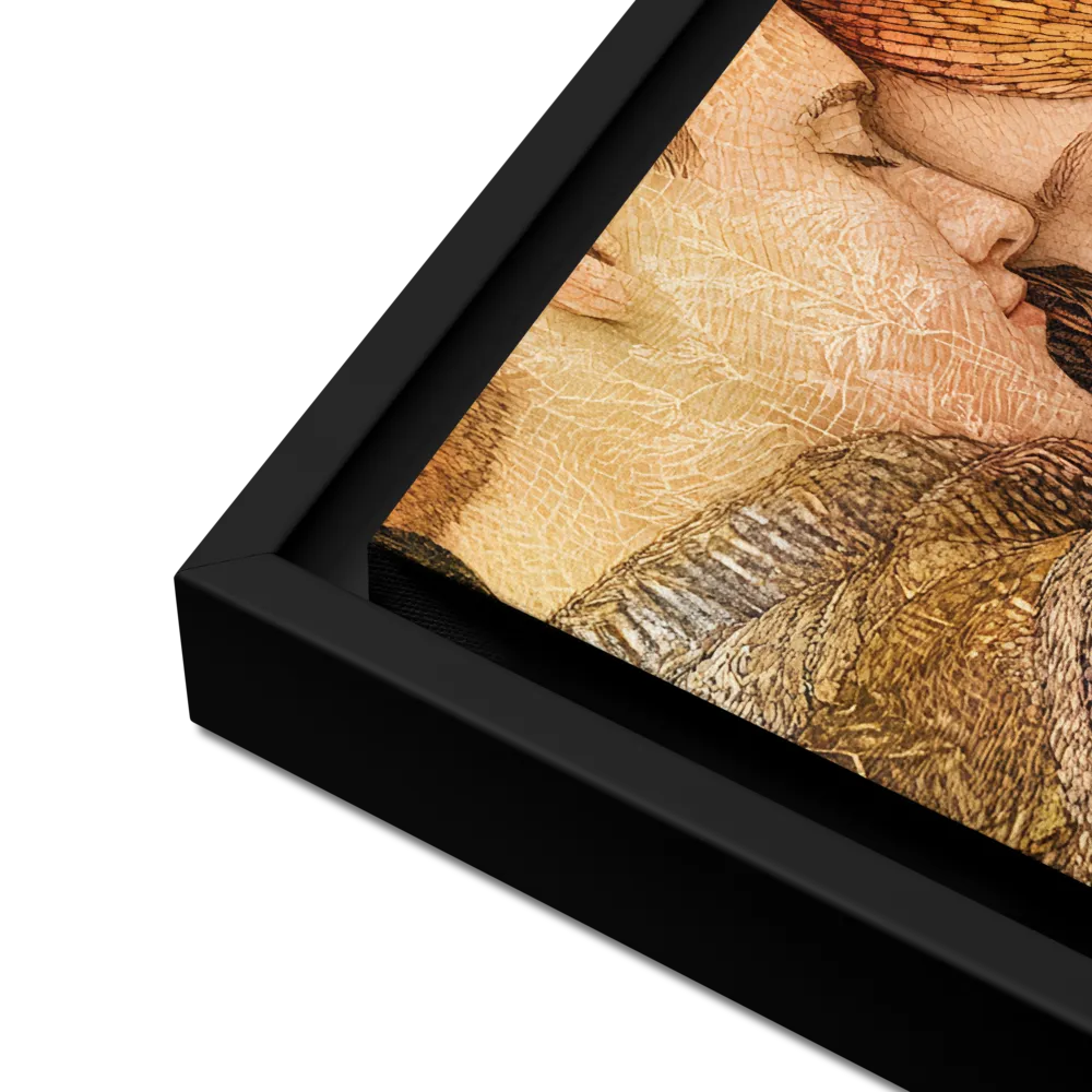 Embrace of Autumn | Canvas with Black Frame | 12″×16″