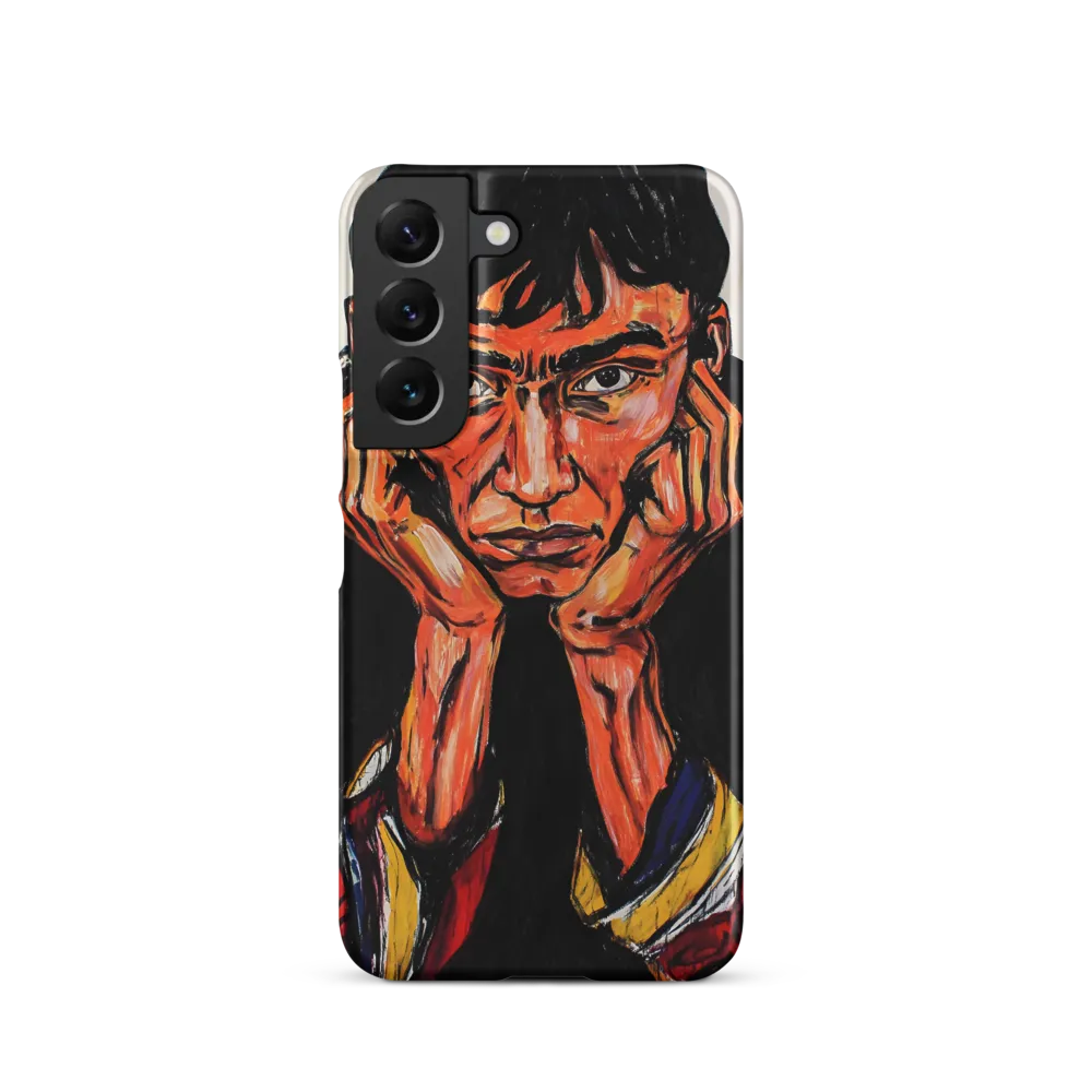 Contemplative Intensity: An Expressionist Portrait