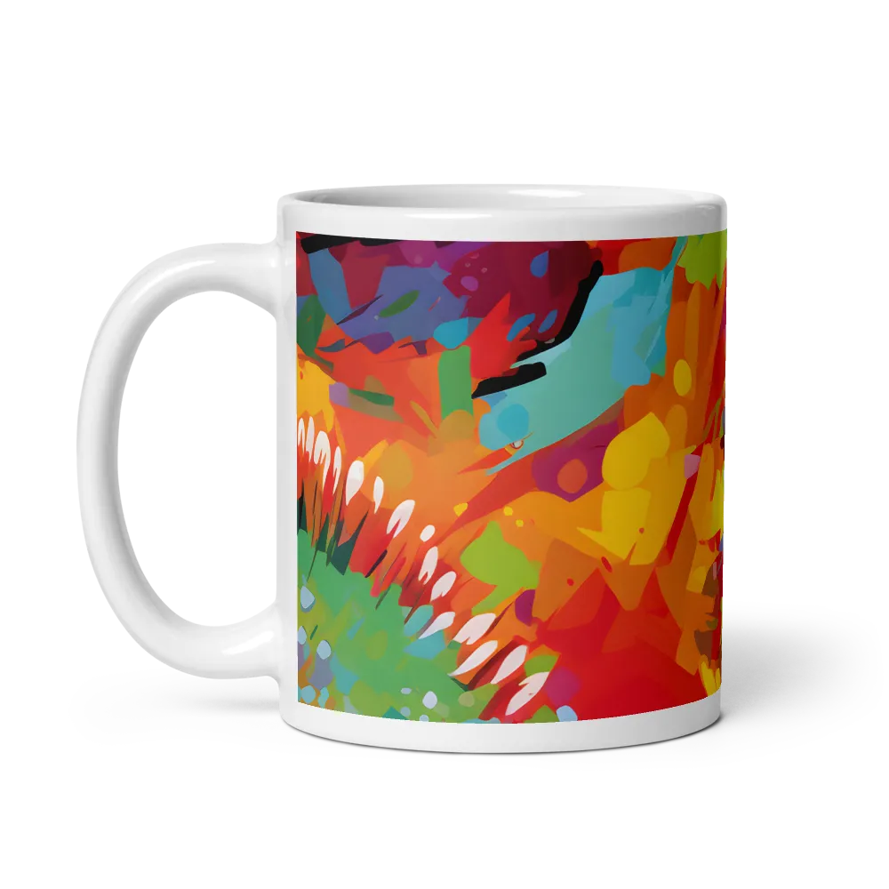 Colorful Lizard: An Abstract Adventure | Mug with White inside | 11 oz