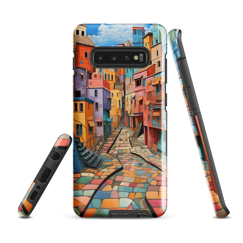 Vibrant Cityscape: A Kaleidoscope of Colors | Phone Case |  S10 Plus | Tough Case | Glossy