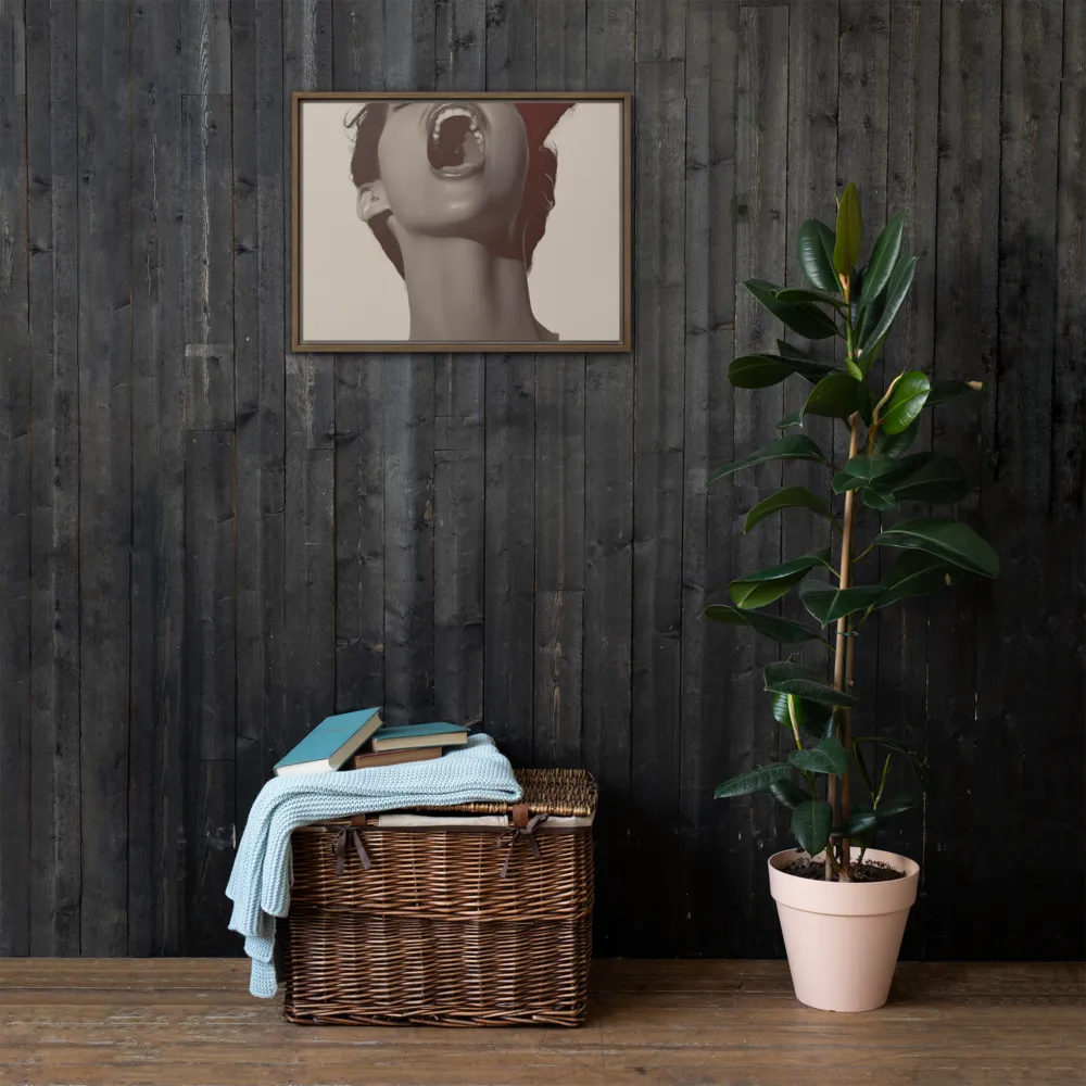 Echoes of Emotion | Canvas with Brown Frame | 18″×24″