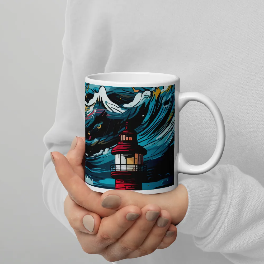 Turbulent Seas: A Lighthouse Adventure | Mugs | Multiple Sizes & Colors