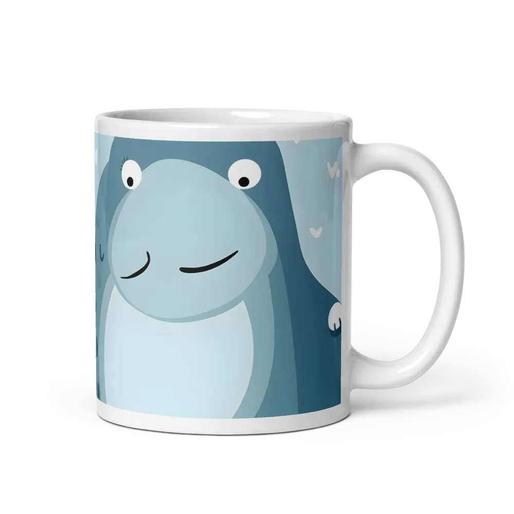 Whimsical Hippo Delight | Mug with White inside | 11 oz