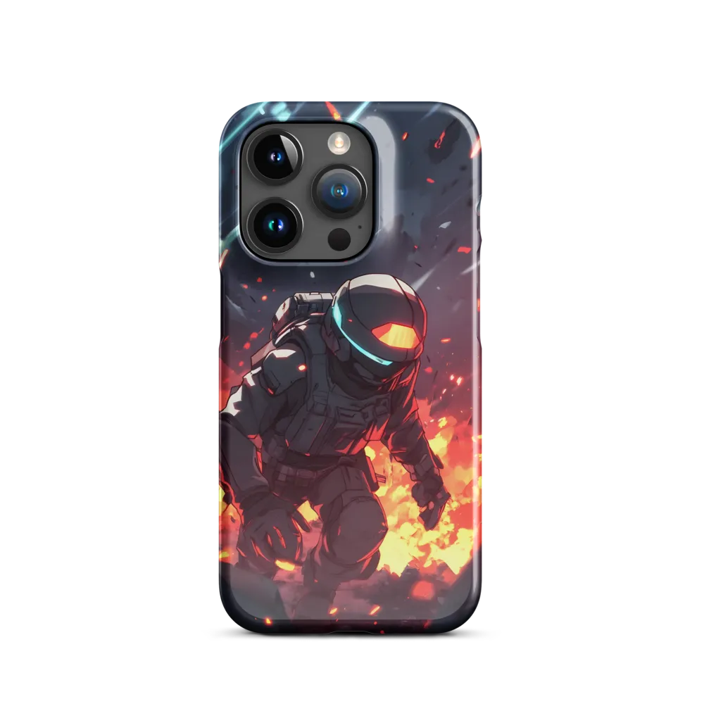 Astronaut Amidst Chaos
