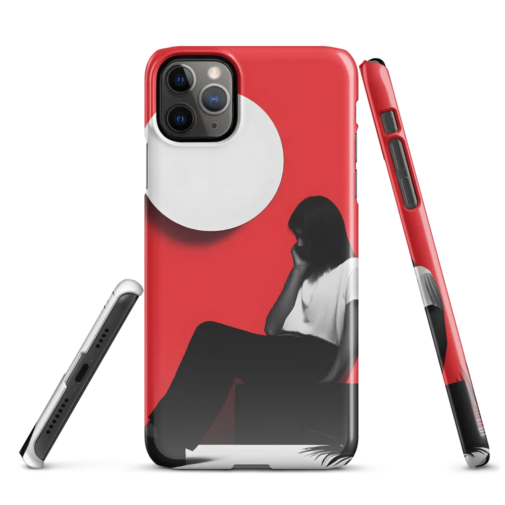 Contemplation in Red | Phone Case |  11 Pro Max | Snap Case | Glossy