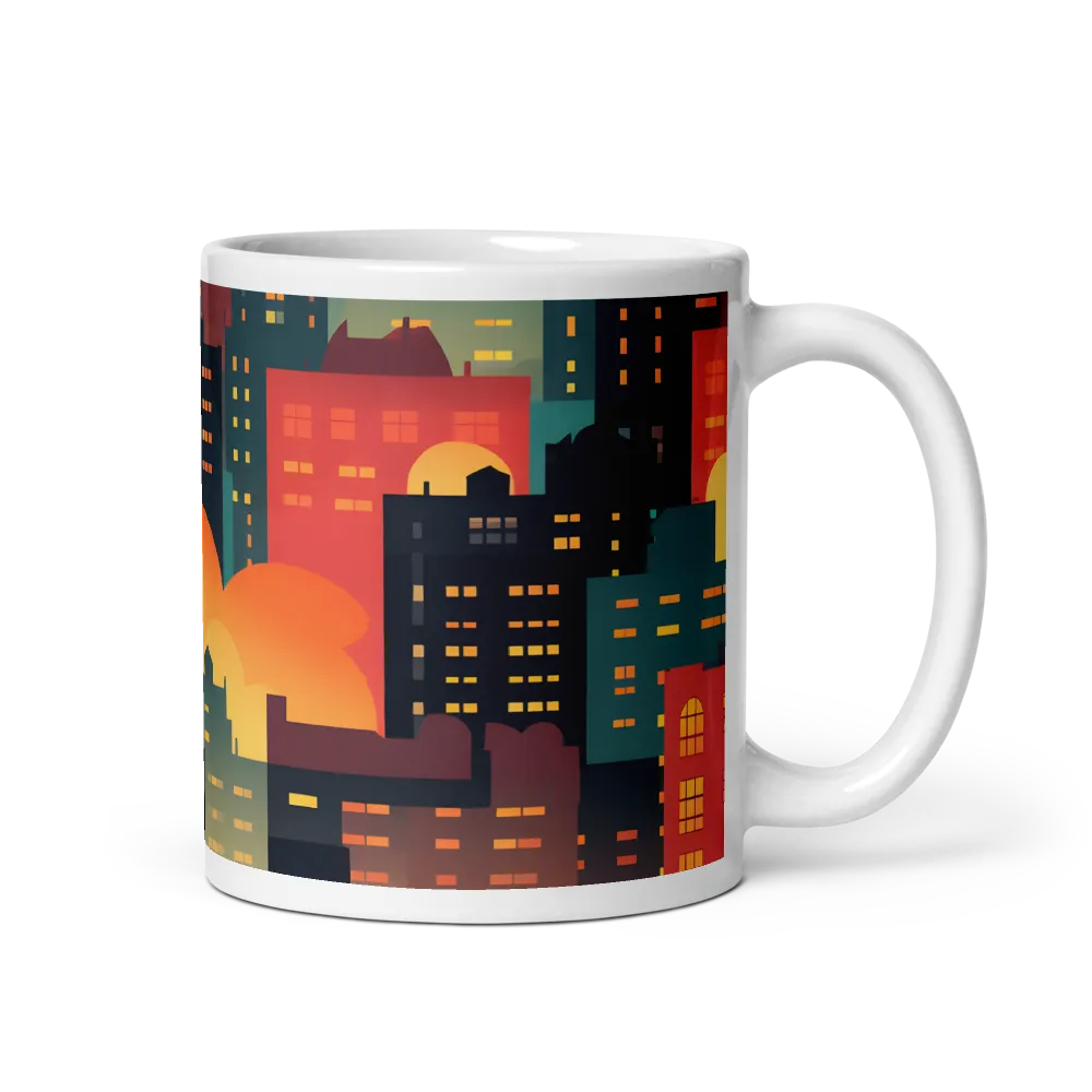 Twilight in the Concrete Jungle | Mug with White inside | 11 oz