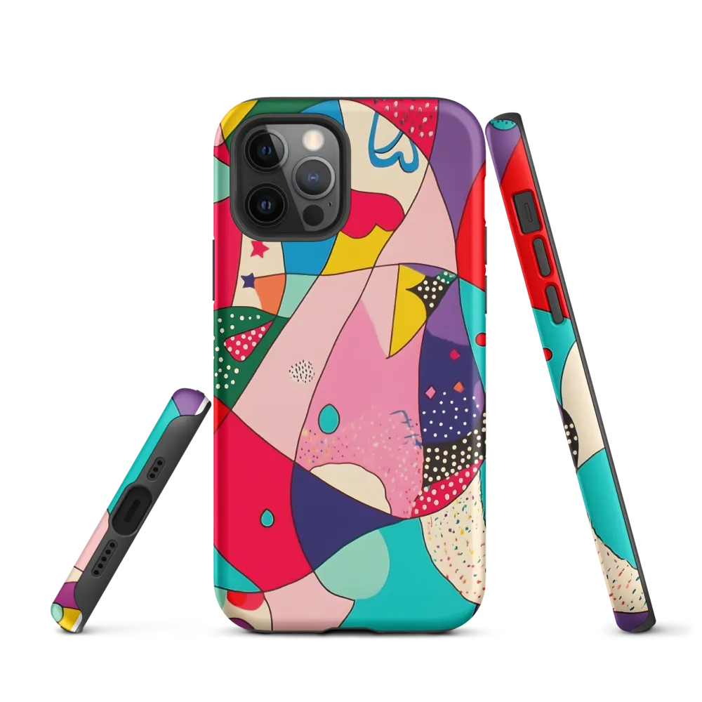 Playful Geometry in Color | Phone Case |  12 Pro | Tough Case | Matte