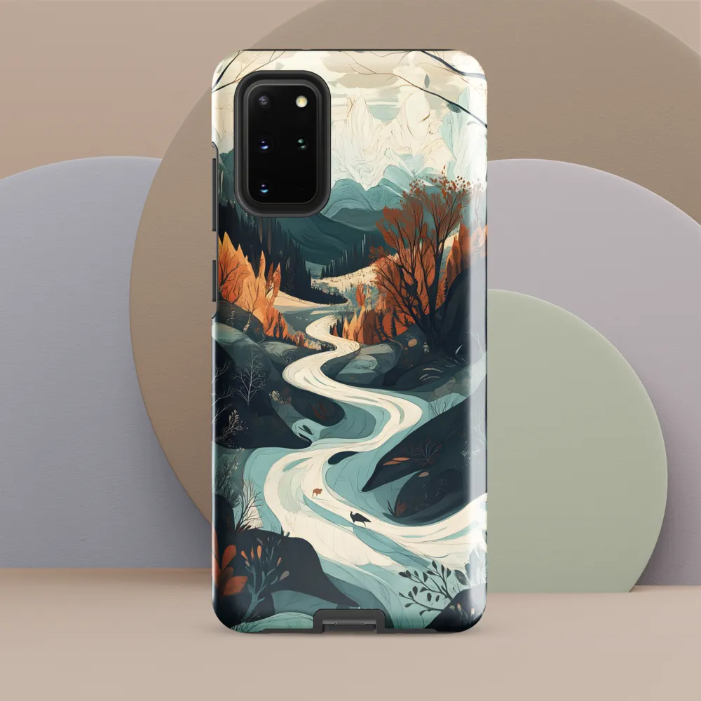 Winding Serenity: A Digital Landscape