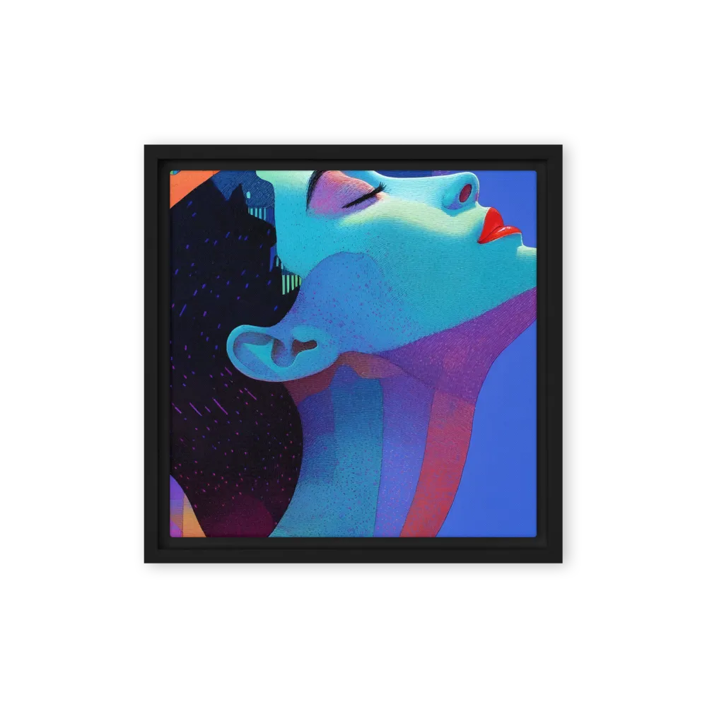 Ethereal Reverie | Canvas with Black Frame | 12″×12″