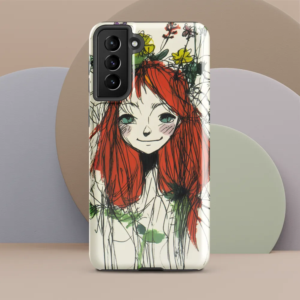 Whimsical Floral Portrait