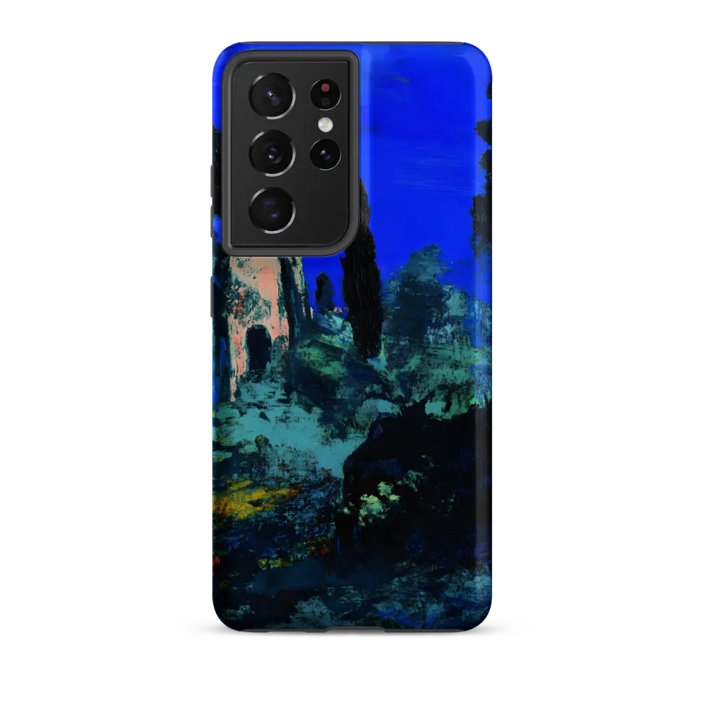 Moonlit Ruins with Cypress