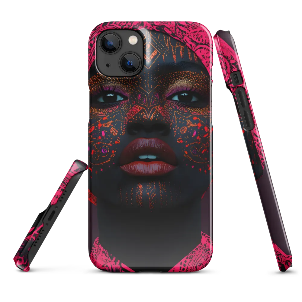 Neon Adornments: A Portrait of Cultural Expression