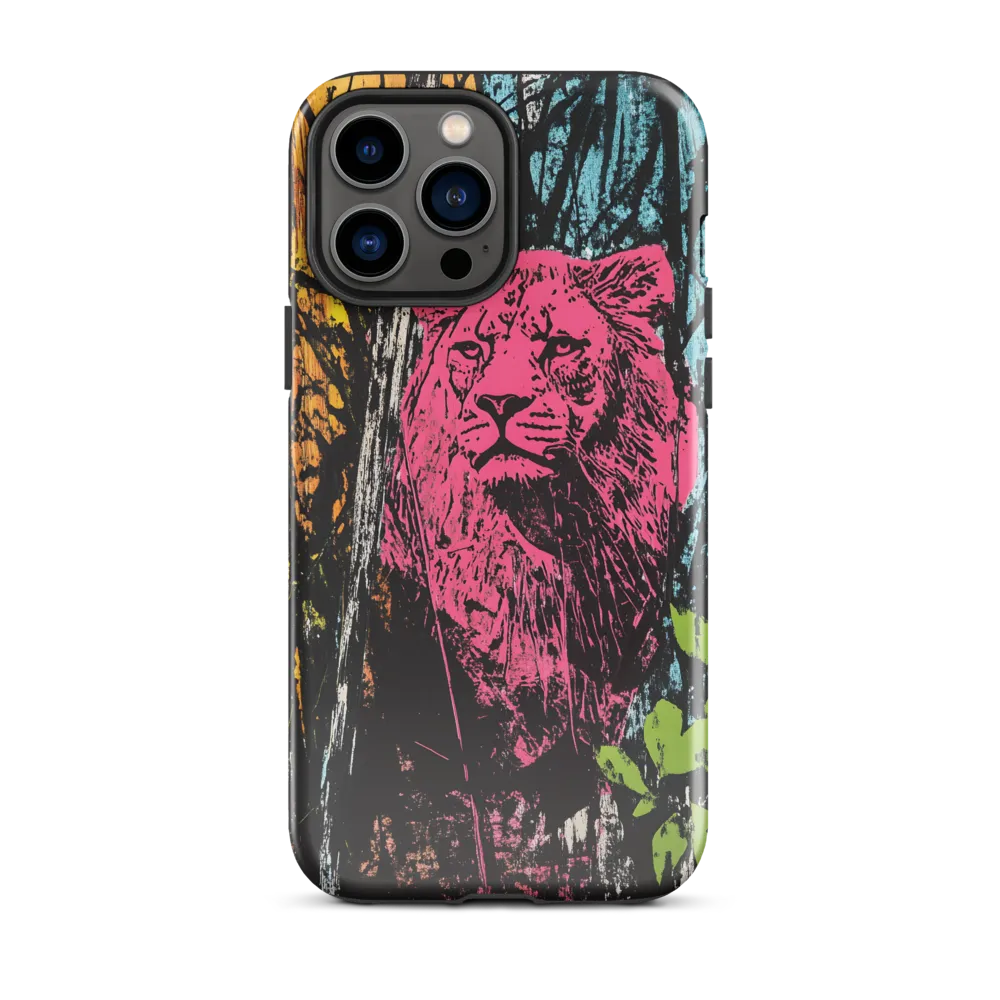 Fierce Vibrance: The Pink Lion