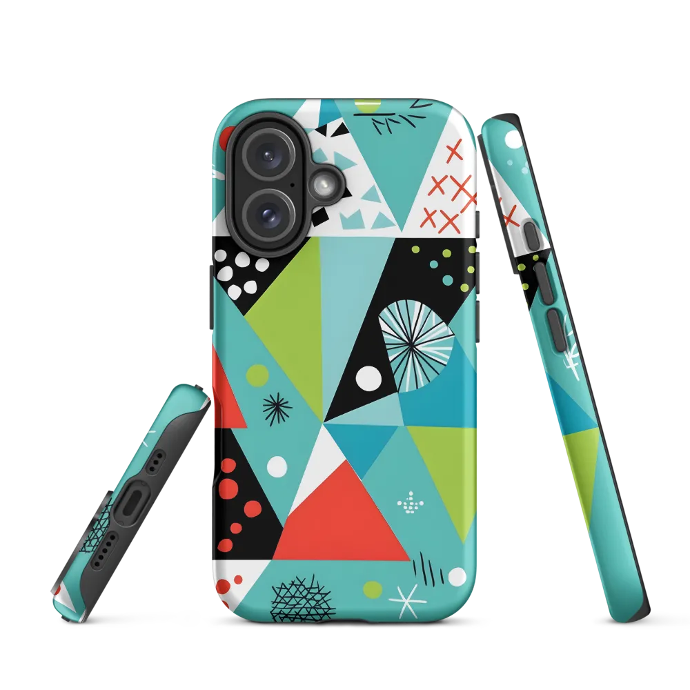 Playful Geometric Harmony | Phone Case