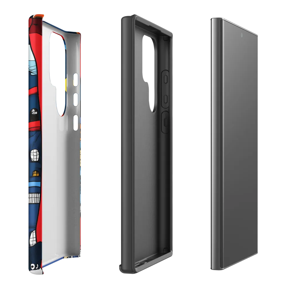 Whimsical Cityscape at Night | Phone Case |  S23 Ultra | Tough Case | Matte