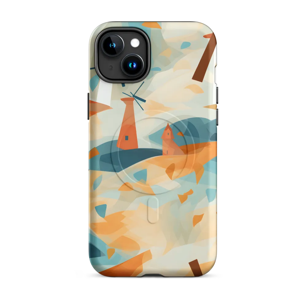 Whimsical Windmills in a Tranquil Landscape