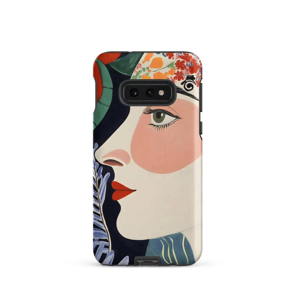Floral Serenade: A Modern Portrait