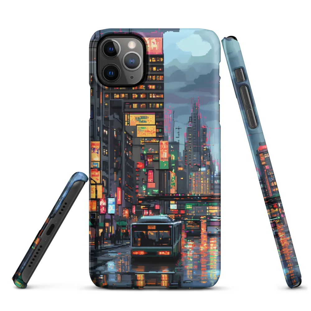Neon Dreams: A Pixelated Urban Night