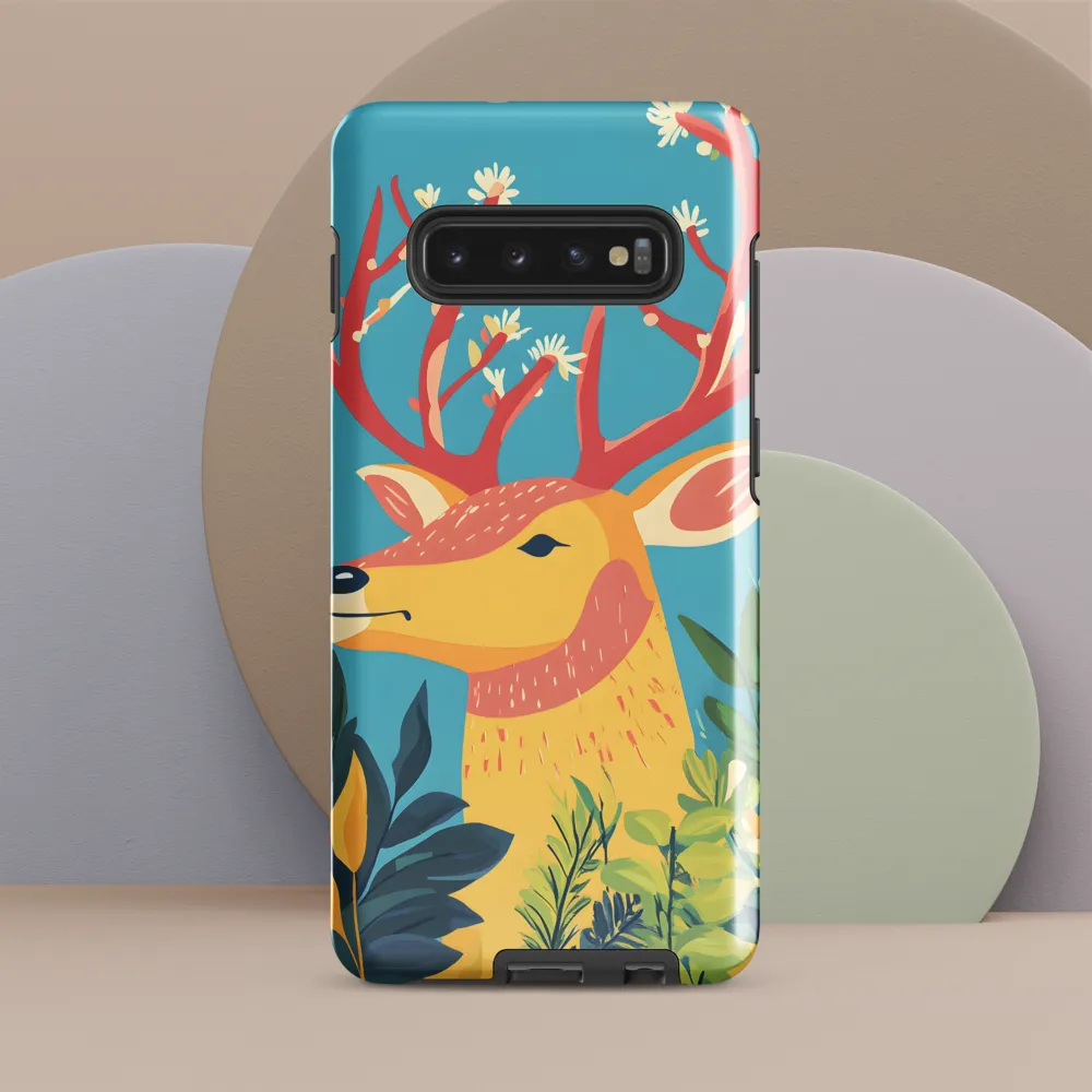 Whimsical Deer amidst Nature | Phone Case |  S10 Plus | Tough Case | Glossy